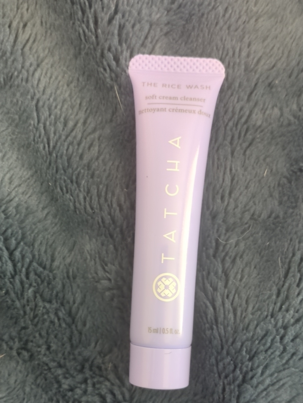 Tatcha Rice Wash Soft Cream Cleanser - Lavender with Gold Accents